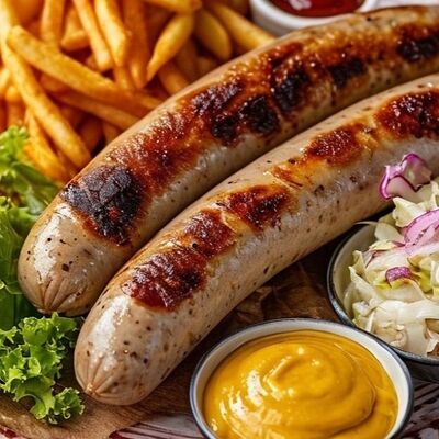 Мюнхенские колбаски на грилев Сытый Лось по цене 600 ₽