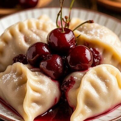 Вареники с вишнями в Чебуречная Крым по цене 450 ₽