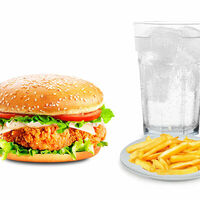 La Fish, фри и напиток на выбор в LA Burger & Pizza