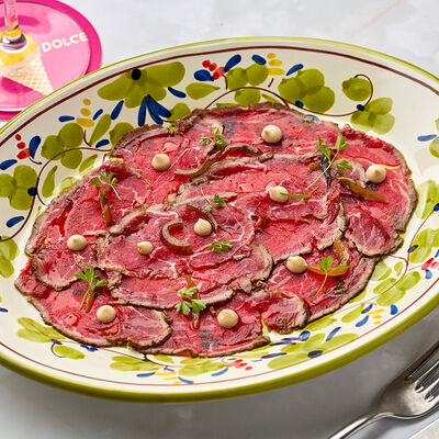 Карпаччо аль форно в Osteria Dolce по цене 1100 ₽