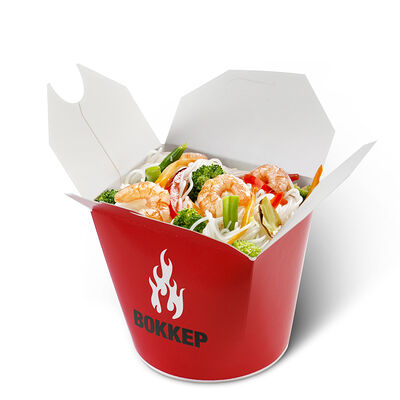 Креветки в сливочном соусе в Воккер по цене 595 ₽