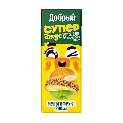 Сок Добрый Мультифрукт 0,2 в TAVO ROTTO по цене 130 ₽