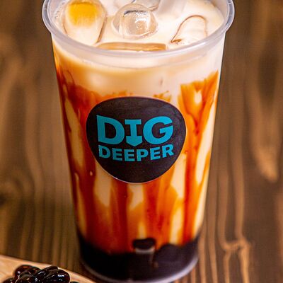 Бабл-ти с тапиокой Браун шугар в Dig deeper по цене 620 ₽