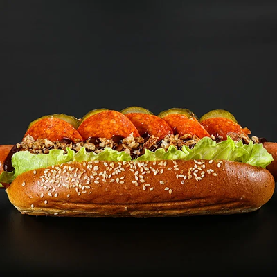 Пеппи длинный дог в Hot Dog Bulldog по цене 439 ₽