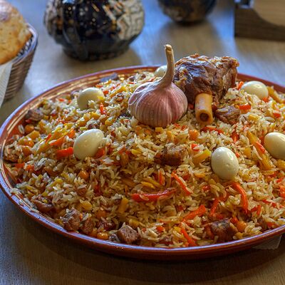 Плов Ташкентский с говядиной в Учкудук по цене 495 ₽