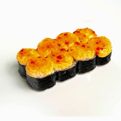 Запеченный ролл с окунем и лососем в Суши-маркет Кухня Солнца по цене 220