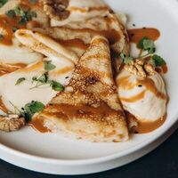 Блинчики с муссом из топленого молока в Sava