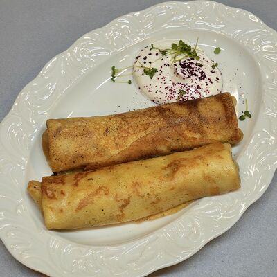 Блины с мёдом и масломв Мёд и Масло по цене 406 ₽