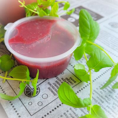 Малина протертая с сахаром в БлинОК! по цене 82 ₽