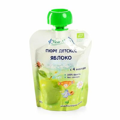 Пюре Яблоко с 4 месяцев, Fleur Alpine в Азбука Вкуса Экспресс Меню по цене 127 ₽