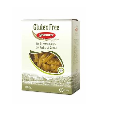 Паста GranOro №473 Фузилли из киноа без глютена, Италия, 400 г в Стрит Фуд по цене 990 ₽