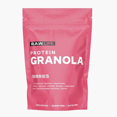 Гранола протеиновая Ягоды Raw Life в 365 детокс по цене 550 ₽