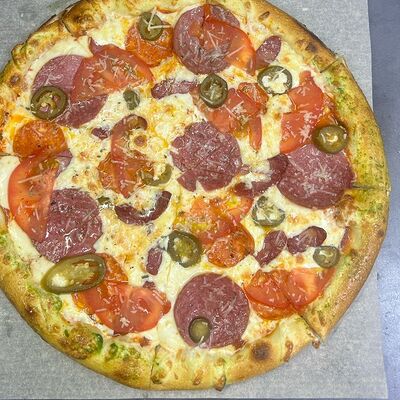 Пицца Охотничьяв Лось Лосось по цене 1820 ₽