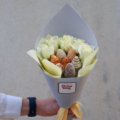 Клубничный букет Rime в FlowBerry по цене 3290 ₽