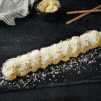 Тёплый ролл с креветкой, трюфельным соусом и пармезаном в Дикий улов