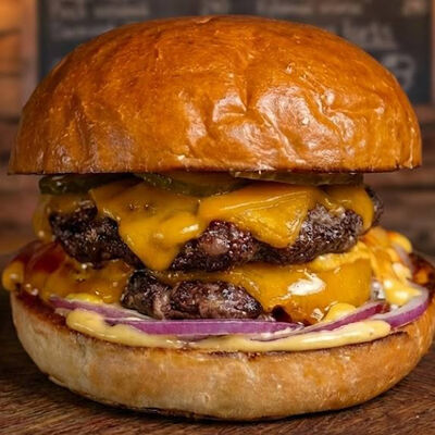 Бургер Дабл-чиз в Kariba burger and steak по цене 764 ₽