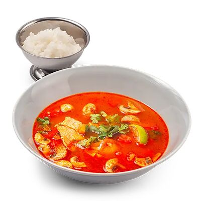 Тайский суп Том Ям с креветкой в Шашлыкоff по цене 670 ₽