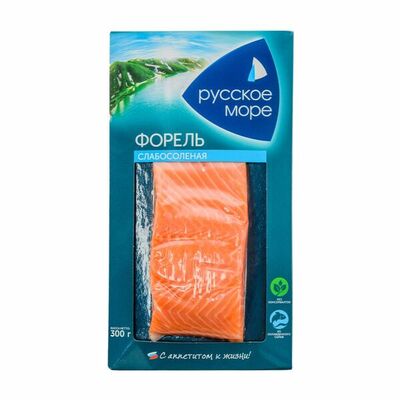 Форель Русское море слабой соли филе-кусок в Азбука Вкуса Экспресс Меню по цене 690 ₽