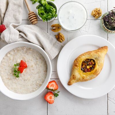 Сет завтрак №1 в Баклажан в ТЦ 