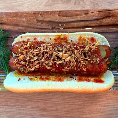 Хот-дог Двойное наслаждение в Хищник по цене 399 ₽