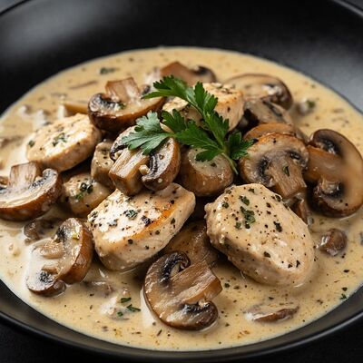 Курица с грибами в сливкахв Бизон по цене 690 ₽