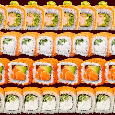 Сет роллов Много лосося в Раменная Ru-Rik по цене 3100 ₽