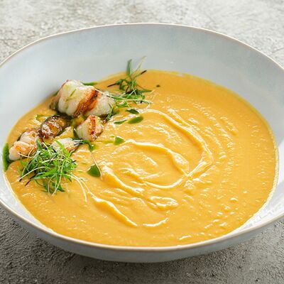 Тыквенный крем-суп с креветками в Склад 22 по цене 550