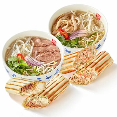 Набор: Суп на выбор (2 шт.), Шаверма на выбор (2 шт.) в ДЕД ХО по цене 1659 ₽