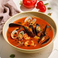 Суп с морепродуктами в Баклажан Озерки