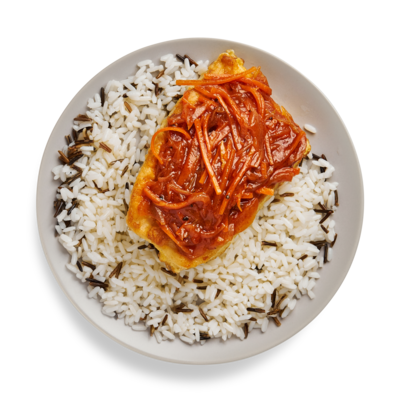 Треска под маринадом с диким рисом в Готово китчен по цене 284 ₽