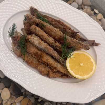Хрустящая мойва с лимоном в Острова по цене 450 ₽