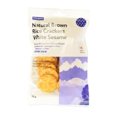 Рисовые крекеры Ufeelgood с белым кунжутом в Азбука Вкуса Экспресс Меню по цене 330 ₽