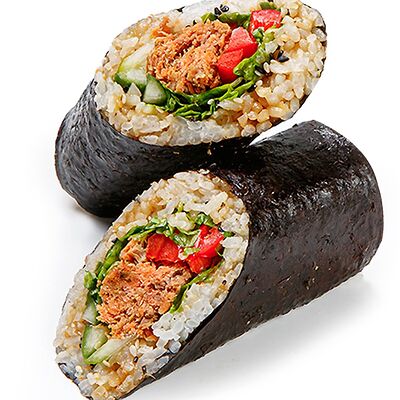 Стрит ролл с лососем териякив Доставка Kaifa по цене 975 ₽