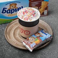 Бейби латте с барни в Velocoffee