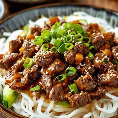 Лапша Рисовая со свининой в РАКИДОНА по цене 410 ₽