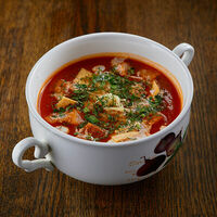 Томатный суп с травами в Craft Lab Cafe