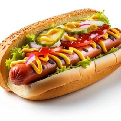 Хот-дог в булочке в Burger house по цене 250 ₽