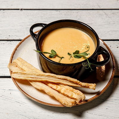 Сырный крем-суп в Овертайм по цене 490 ₽