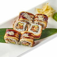 Ролл Унаги с лососем в Sushi & Poke