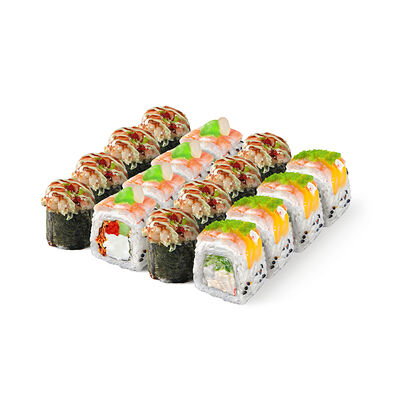 Двойная с креветкой в Матча Суши Бенто по цене 1155 ₽