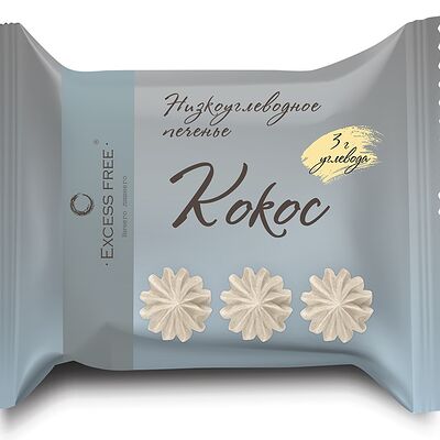 Низкоуглеводное печенье Кокосовое в Ничего лишнего по цене 125 ₽