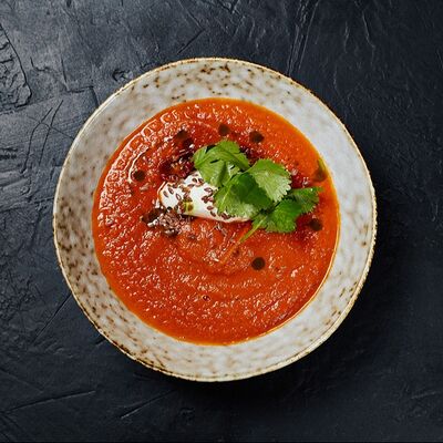Крем-суп из томатов с копченым сыром в Nuahule по цене 17 р.