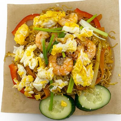 Поккым мён фунчоза с креветками в Toshaa по цене 620 ₽