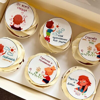 Капкейки 6 штук Воспитателю в Lipatik sweets по цене 2790 ₽