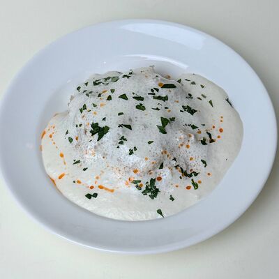 Греча с яйцом и кремом пармезан в Coffeeline - кофе и еда по цене 480 ₽