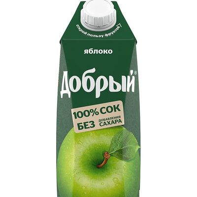Сок Добрый 1л. Яблоко в Pepechole по цене 240 ₽
