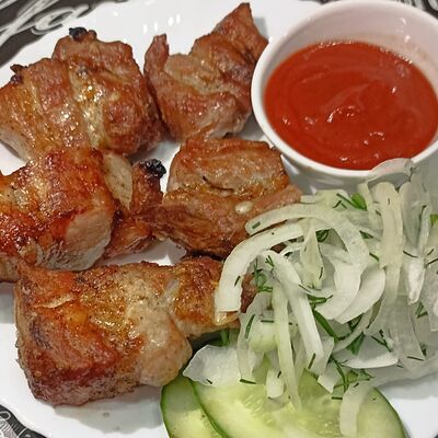 Шашлык из свиной прослойки в Берлога по цене 460 ₽