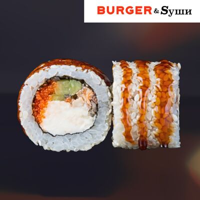 Ролл Канада кунжут в Burger&Sushi по цене 419 ₽