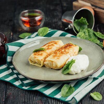 Блины с начинкой из куриного филе в сливках в Мамалыга по цене 280
