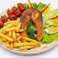 Семга на мангале в Barbegue